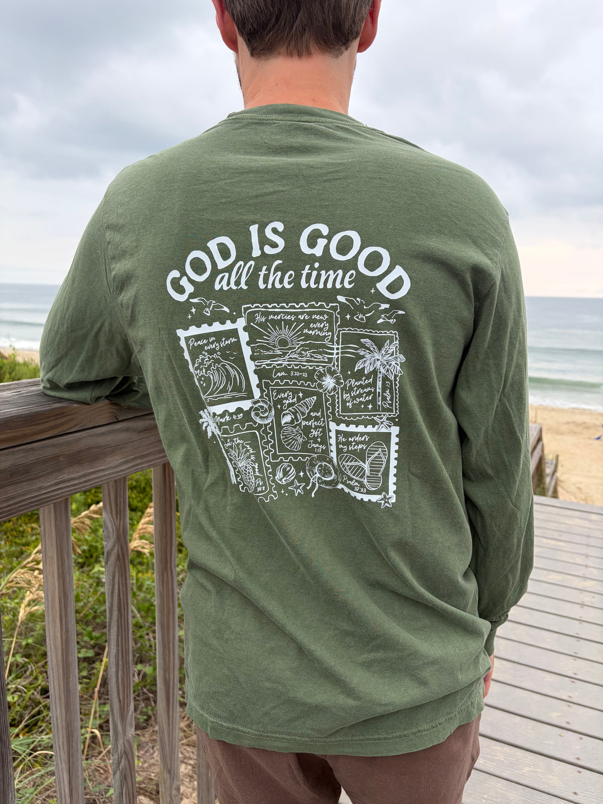 “God Is Good All the Time” Comfort Colors® Long Sleeve