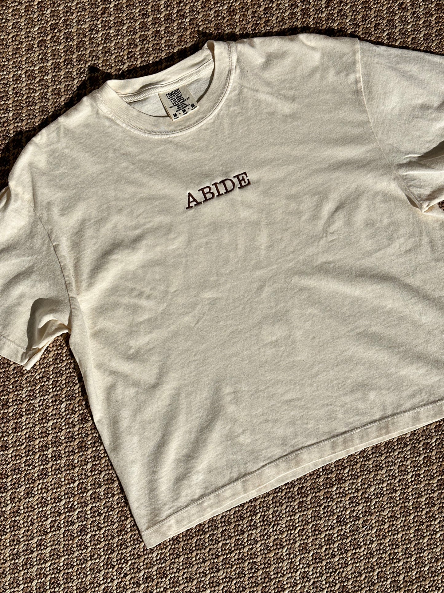 Abide Embroidered Boxy Tee