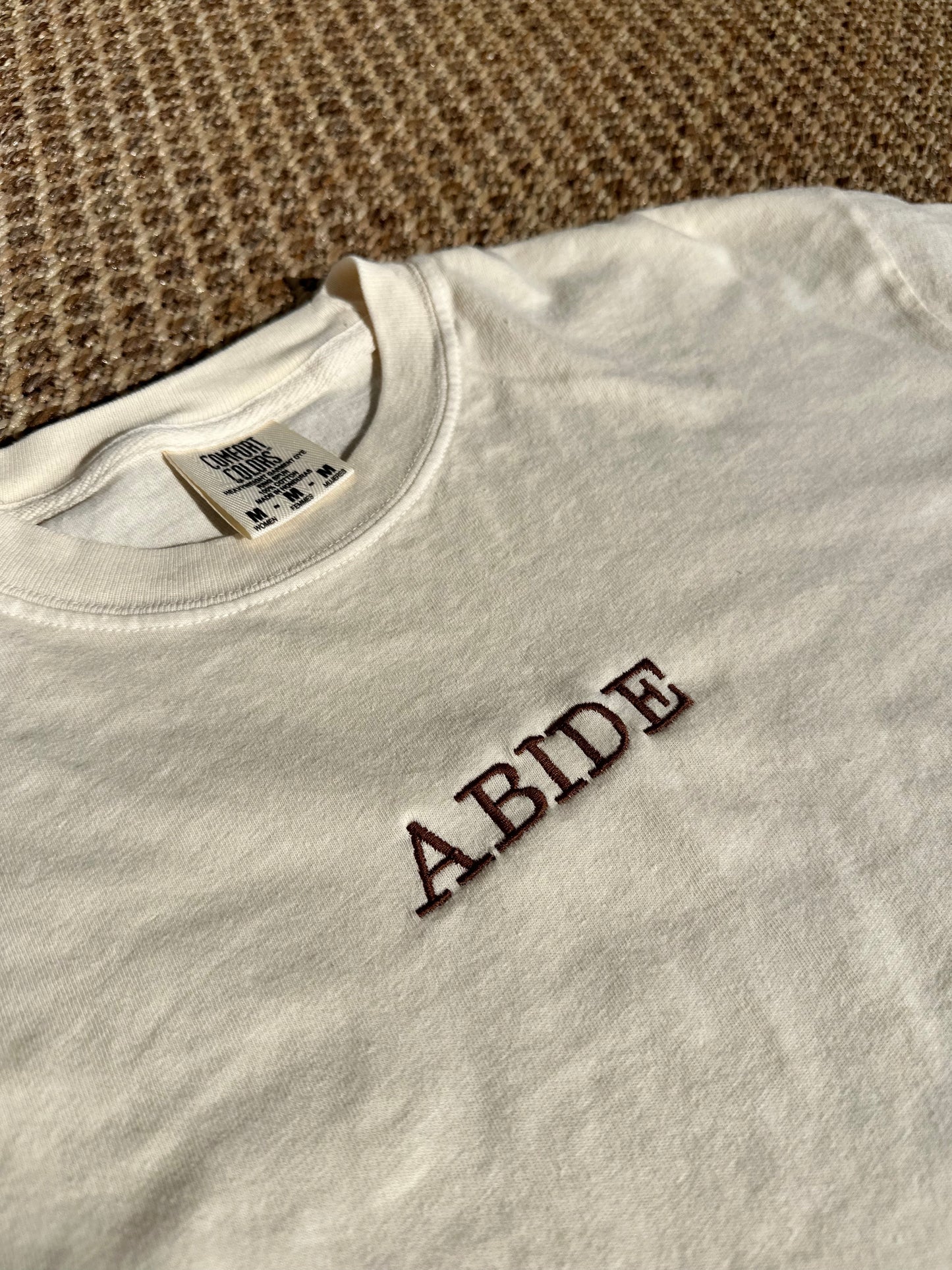 Abide Embroidered Boxy Tee