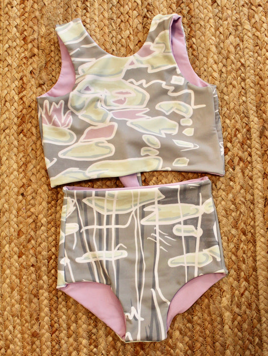 Water Lilly Jovie Crop + High Waisted Bottom