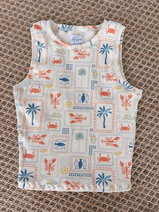 Coastal Stamps Rib Tank