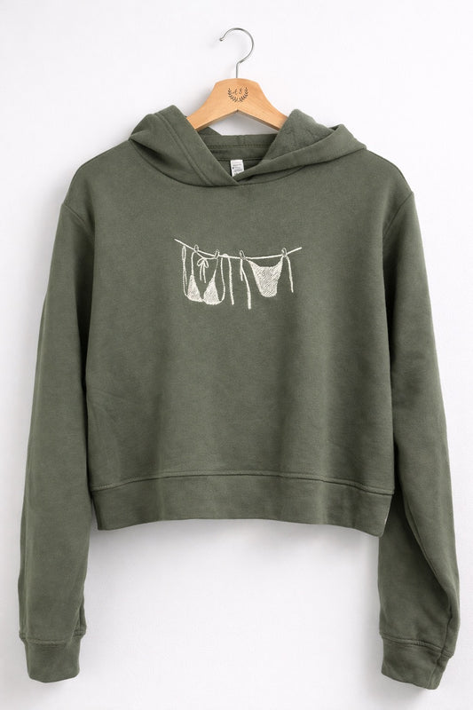 Bikini on Line Mid-Length Hoodie