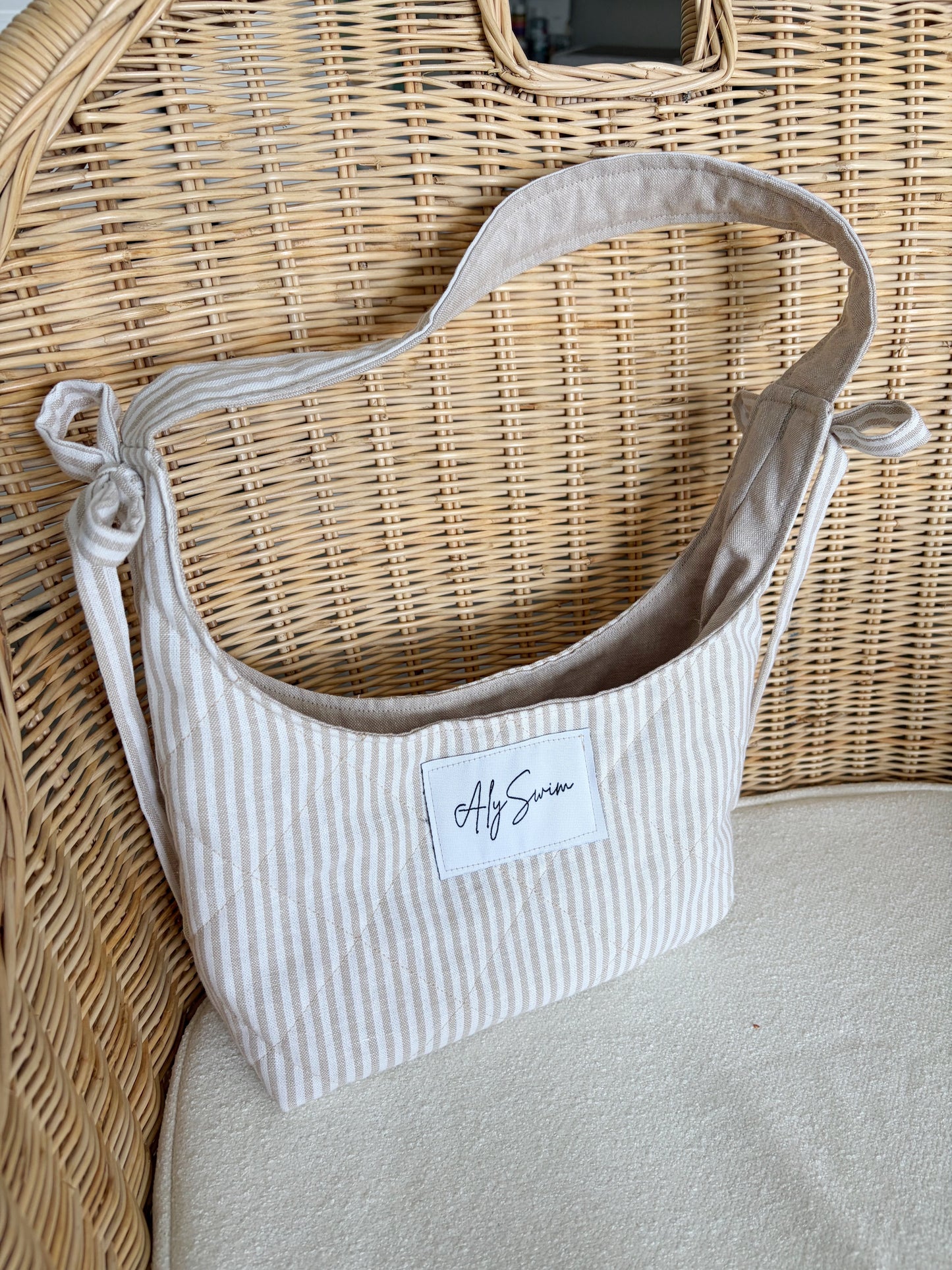 Quilted Bow Mini Purse