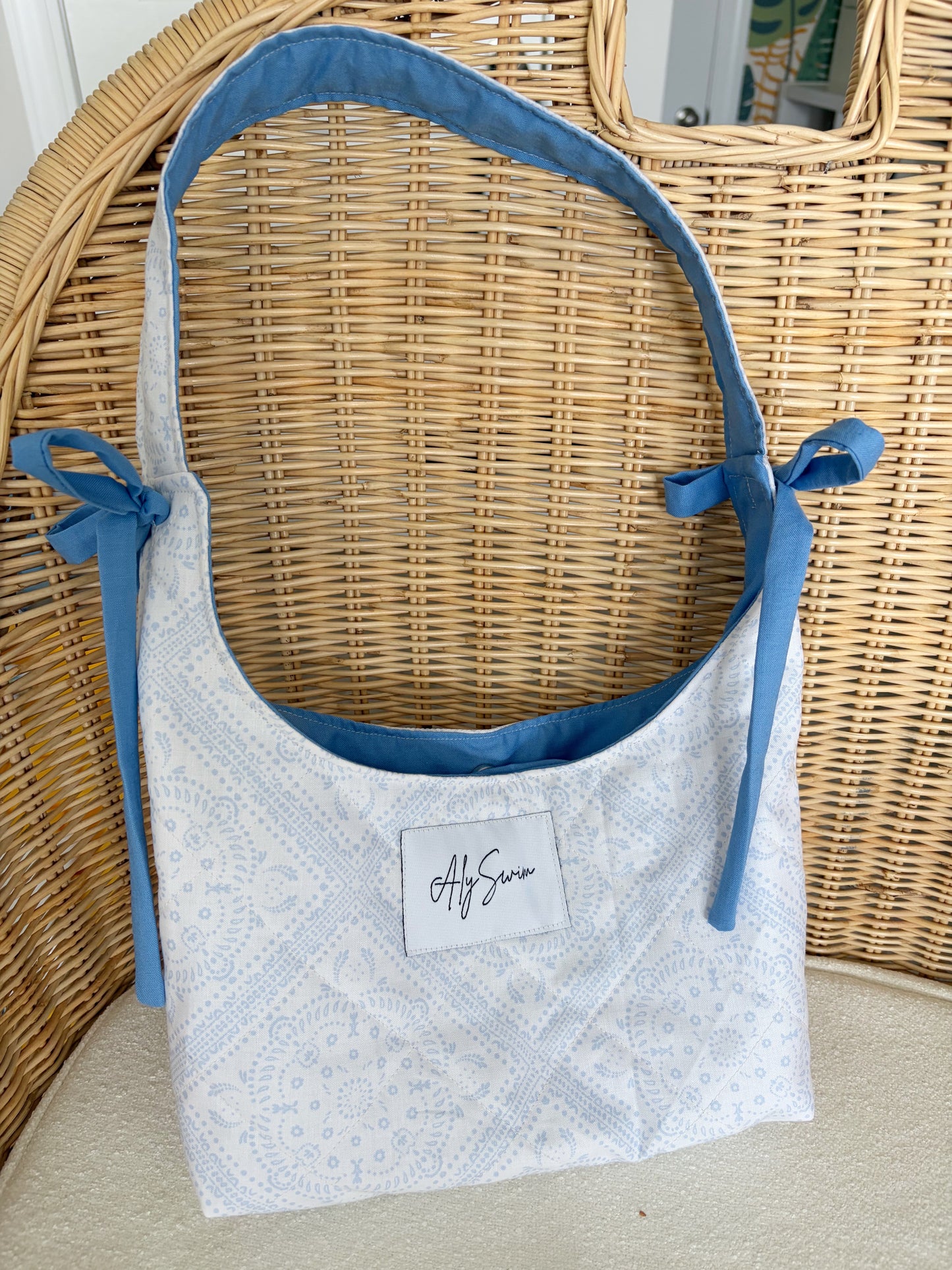 Quilted Bow Mini Purse