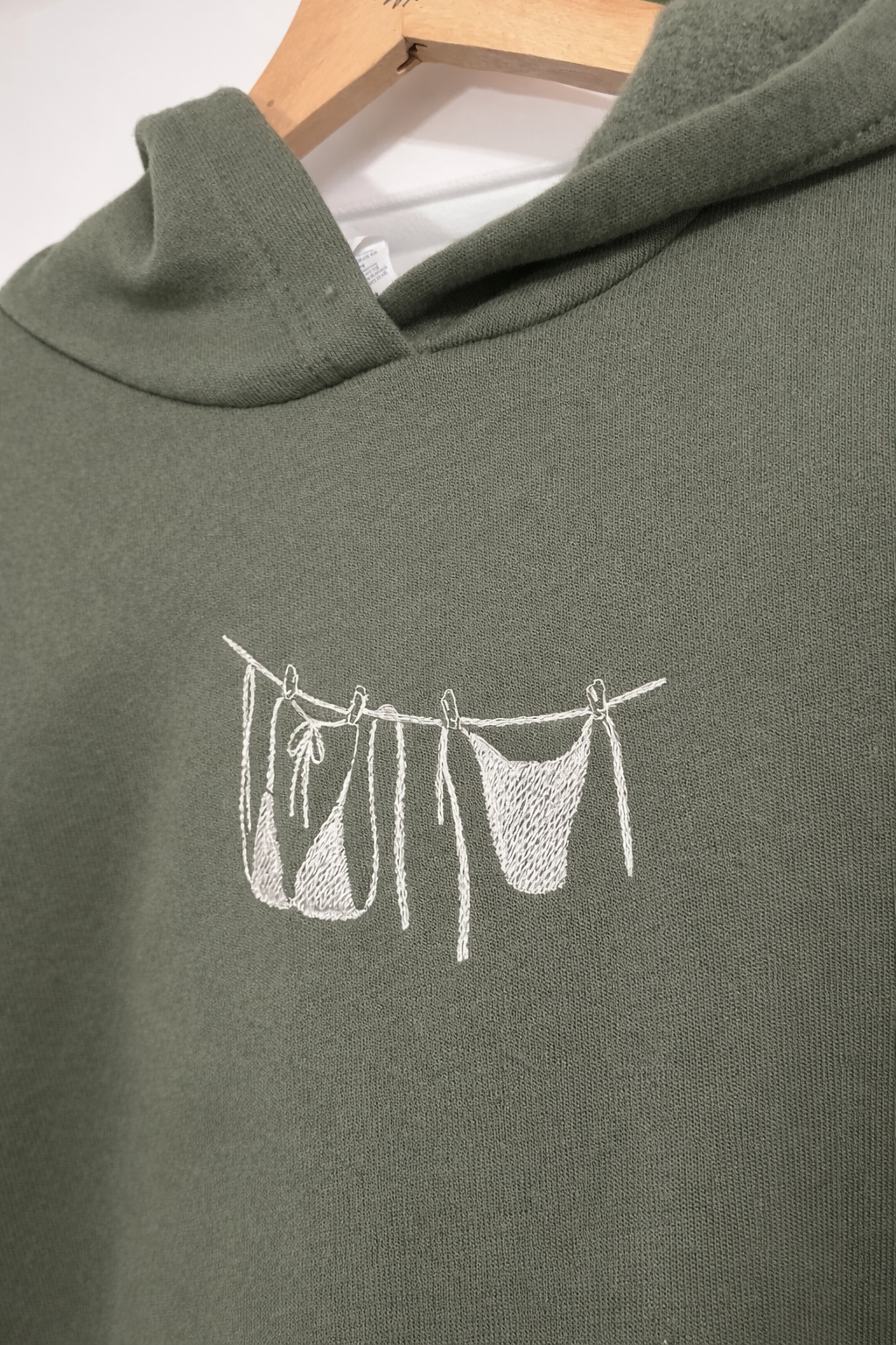 Bikini on Line Mid-Length Hoodie