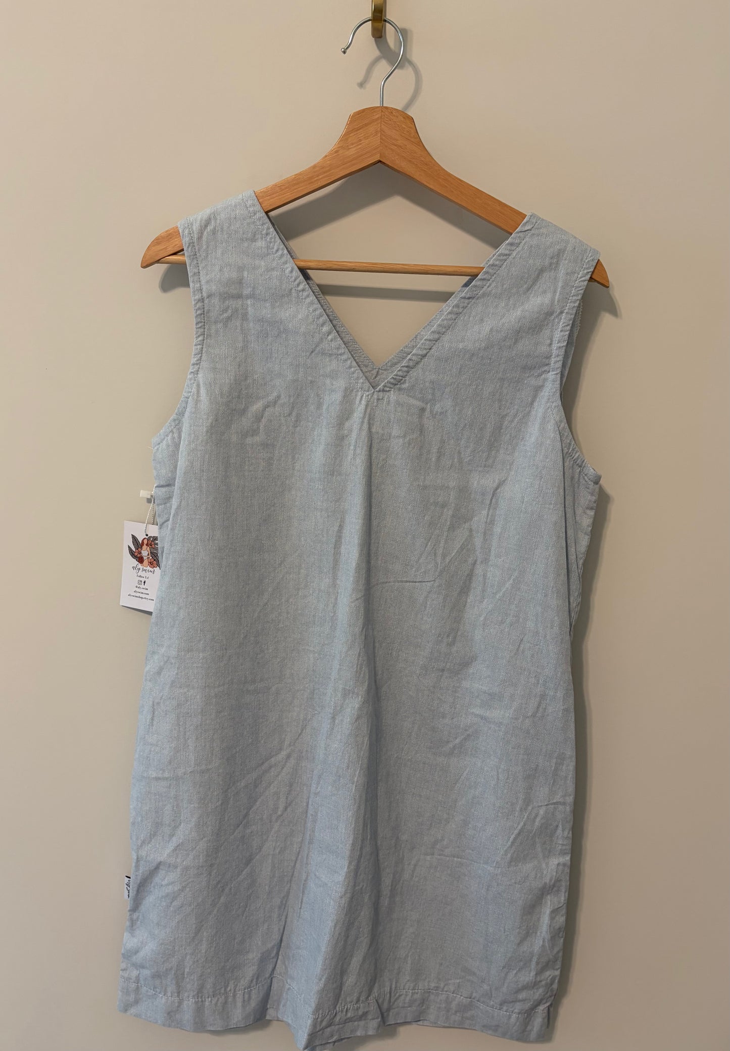 Women’s 100% Cotton Chambray Beach Dress