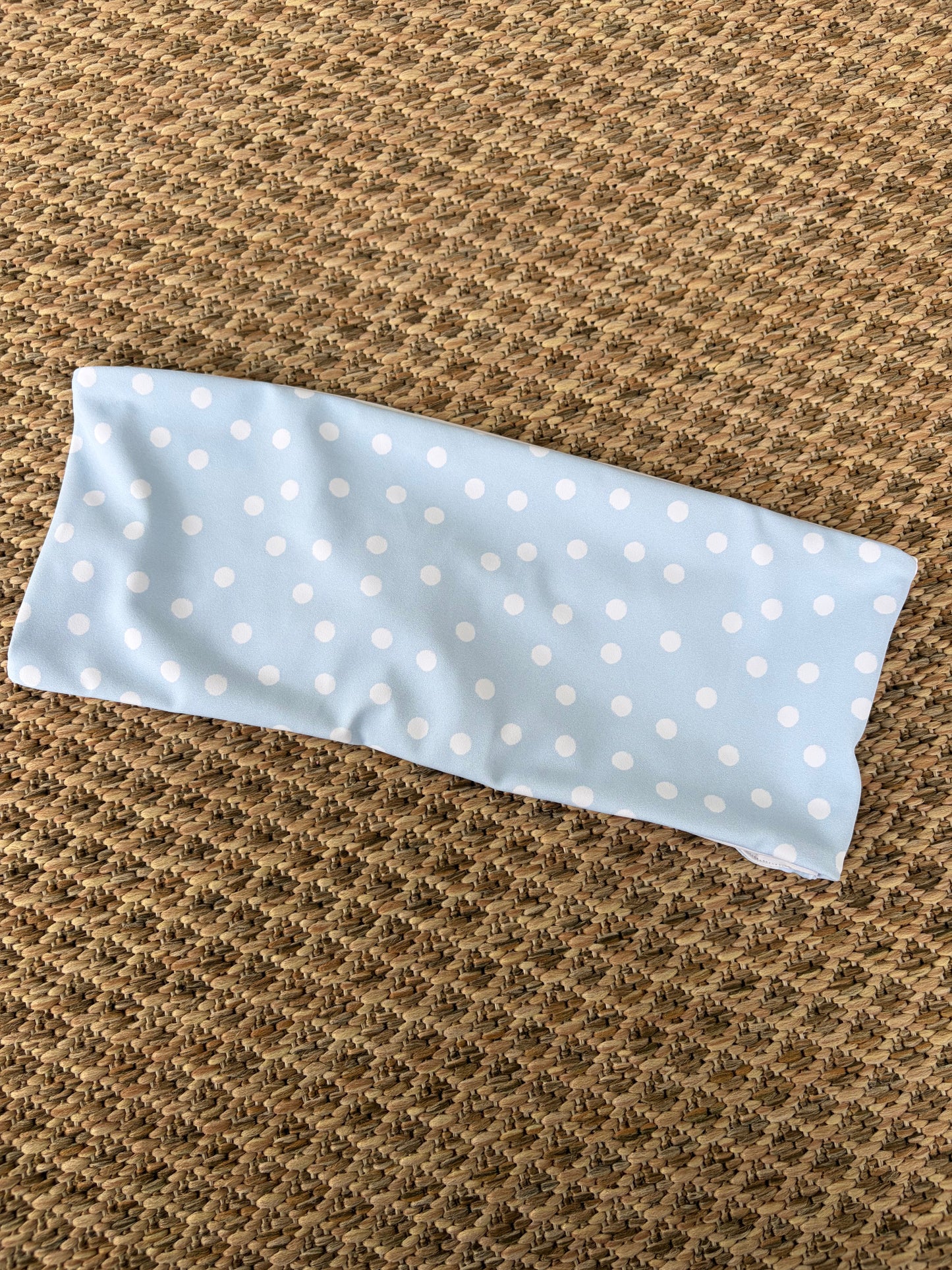 Carolina Blue Polka Dot Eva Bandeau Top