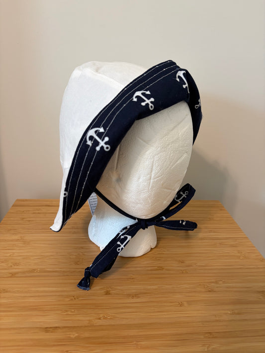 100% Cotton Baby Sunbonnet – Straight Brim