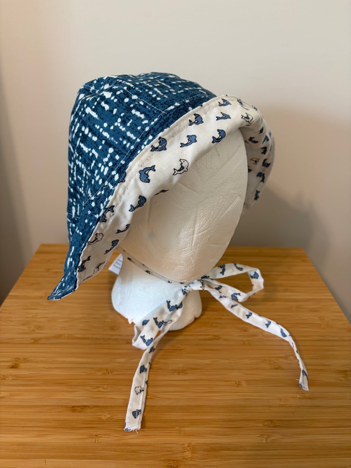 100% Cotton Baby Sunbonnet – Straight Brim