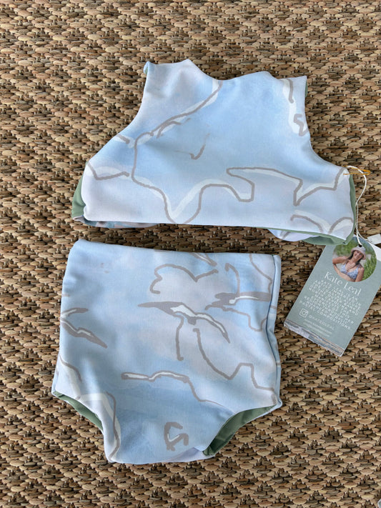 6–9 Month Jovie Bikini Set | Kate Leal Pea Island Print