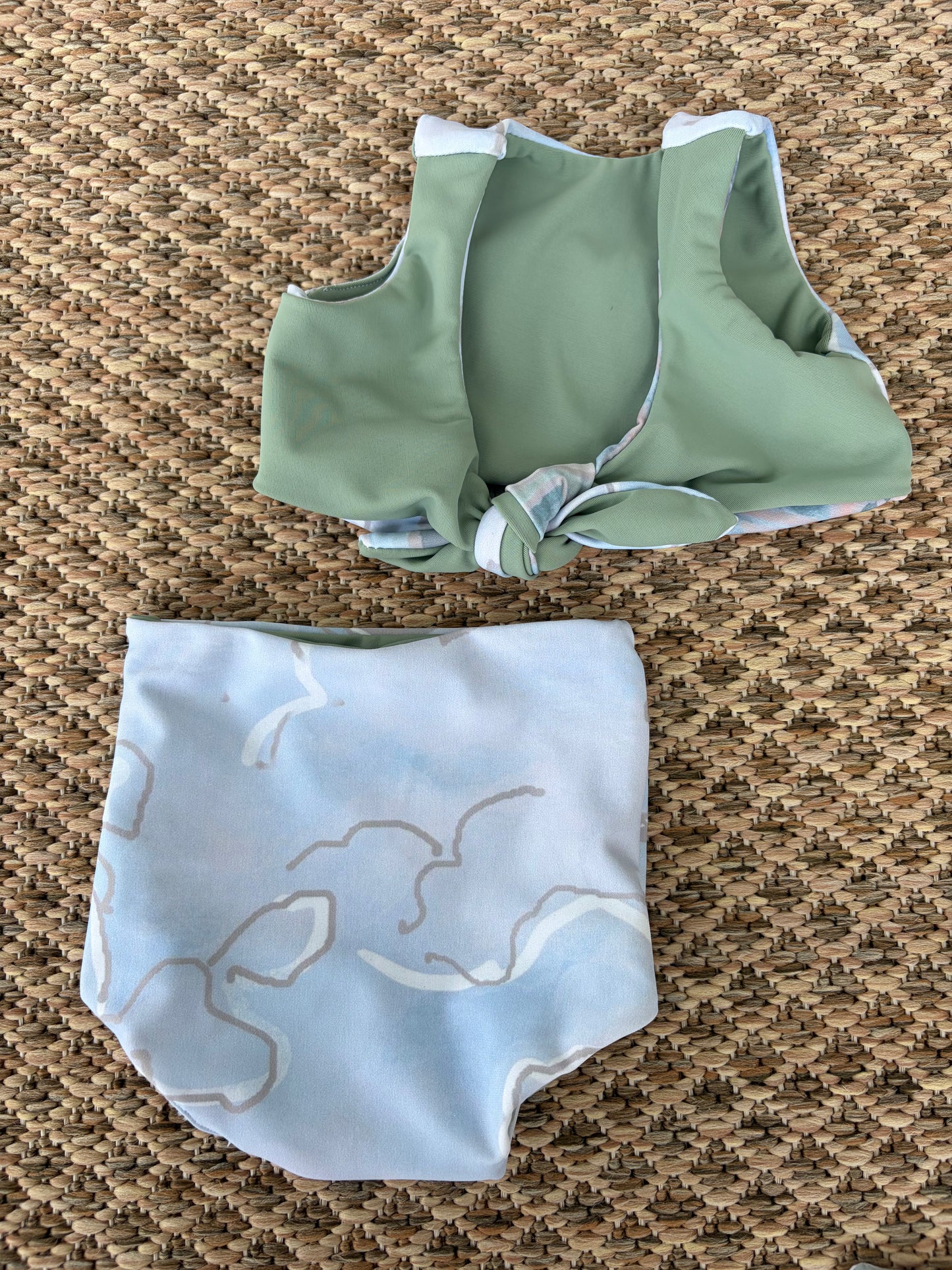 6–9 Month Jovie Bikini Set | Kate Leal Pea Island Print