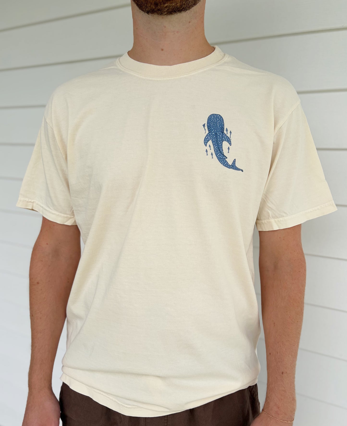 Deep Waters Comfort Colors® Ivory T-Shirt | Isaiah 43:2 Christian Graphic Tee