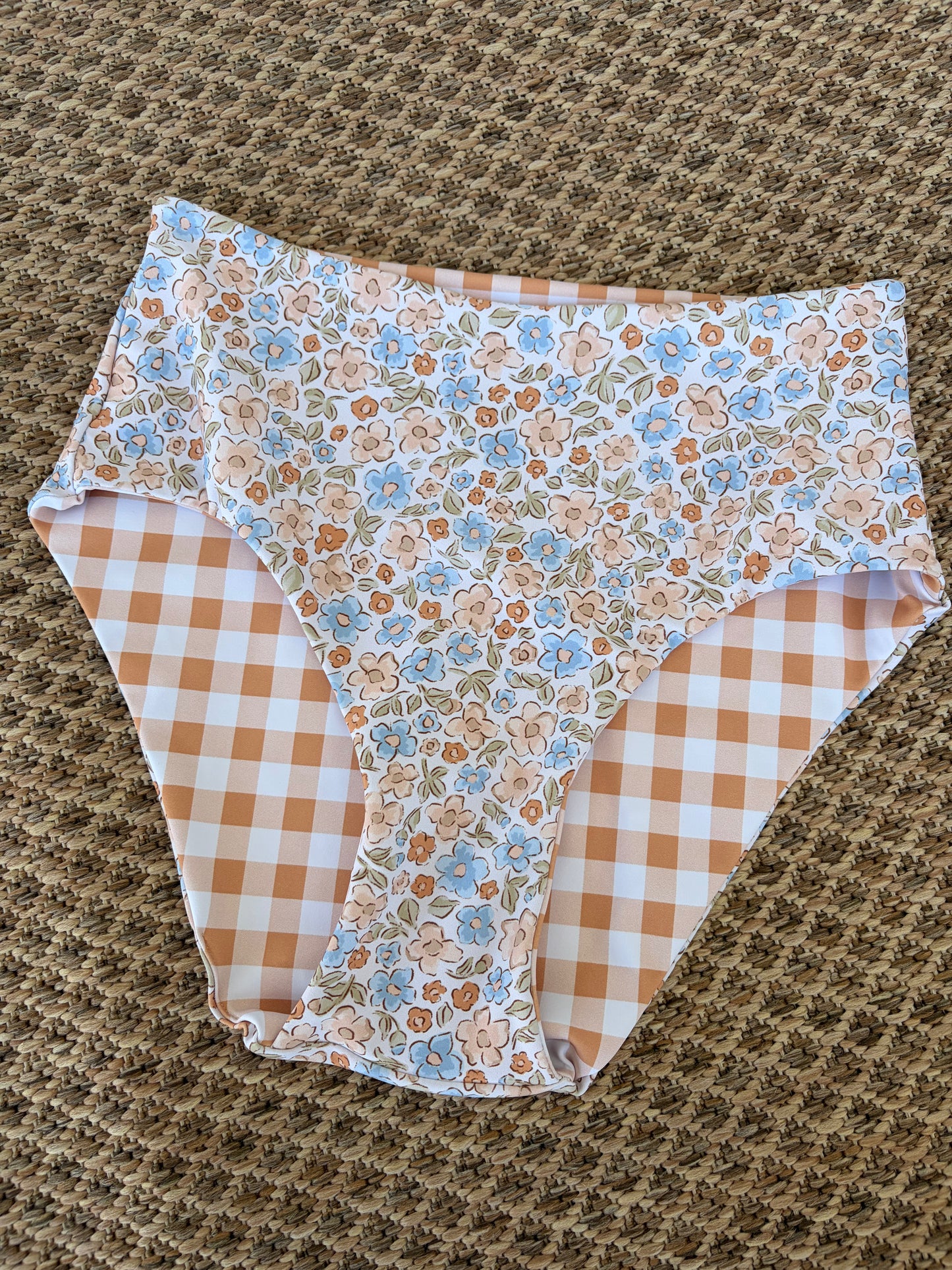 Ditsy Floral x Copper Gingham Eryn Bottoms