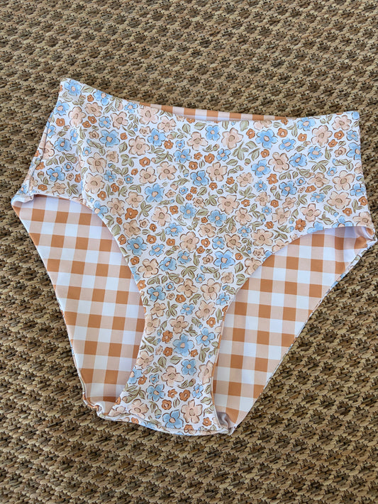 Ditsy Floral x Copper Gingham Eryn Bottoms