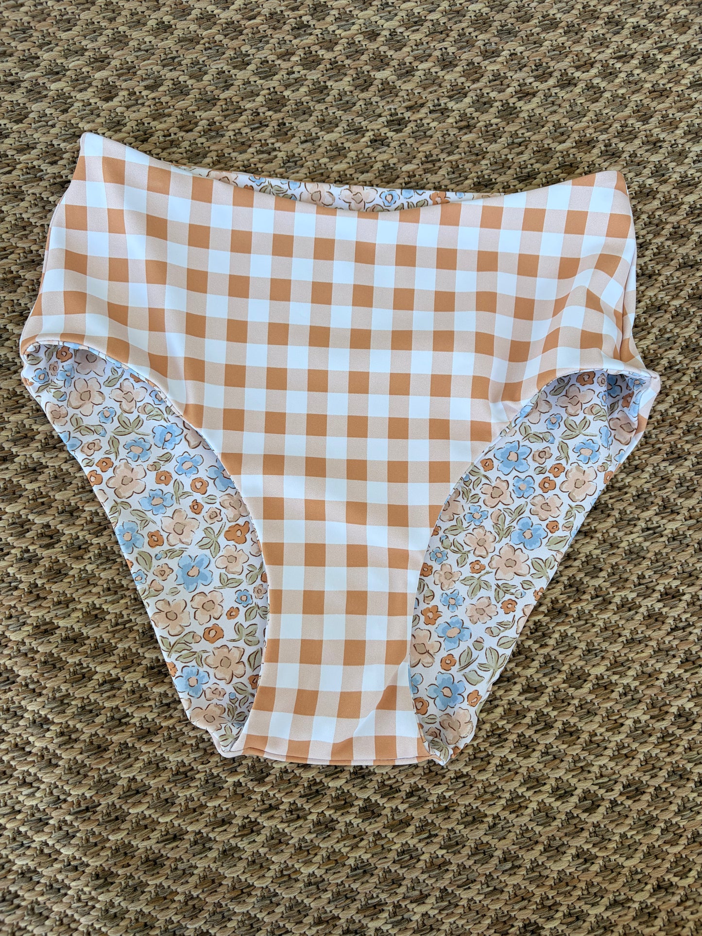Ditsy Floral x Copper Gingham Eryn Bottoms