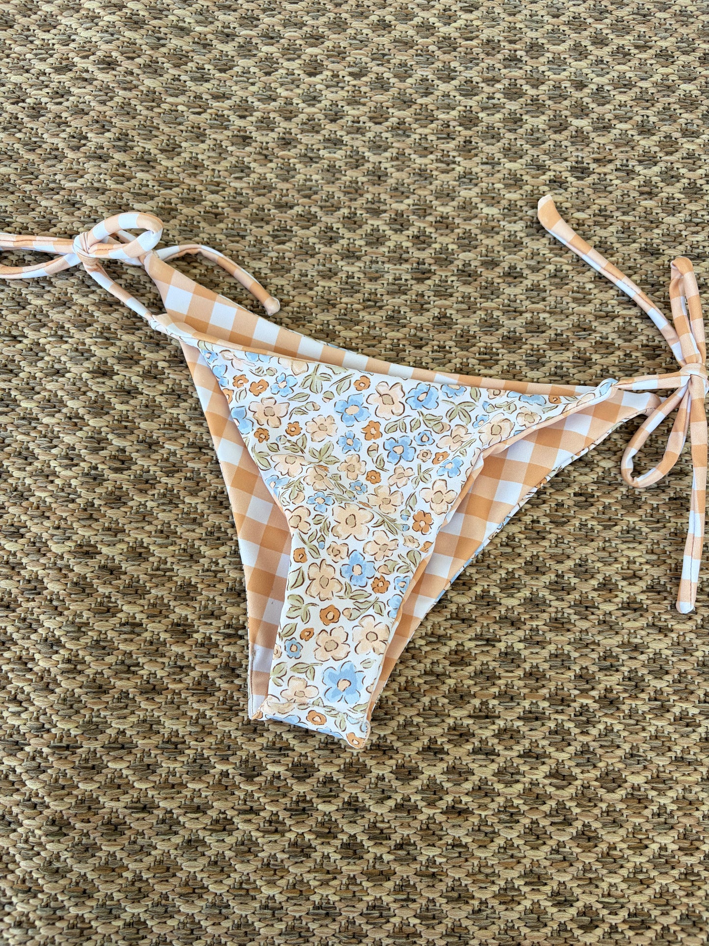 Ditsy Floral x Copper Gingham Bella Bottoms