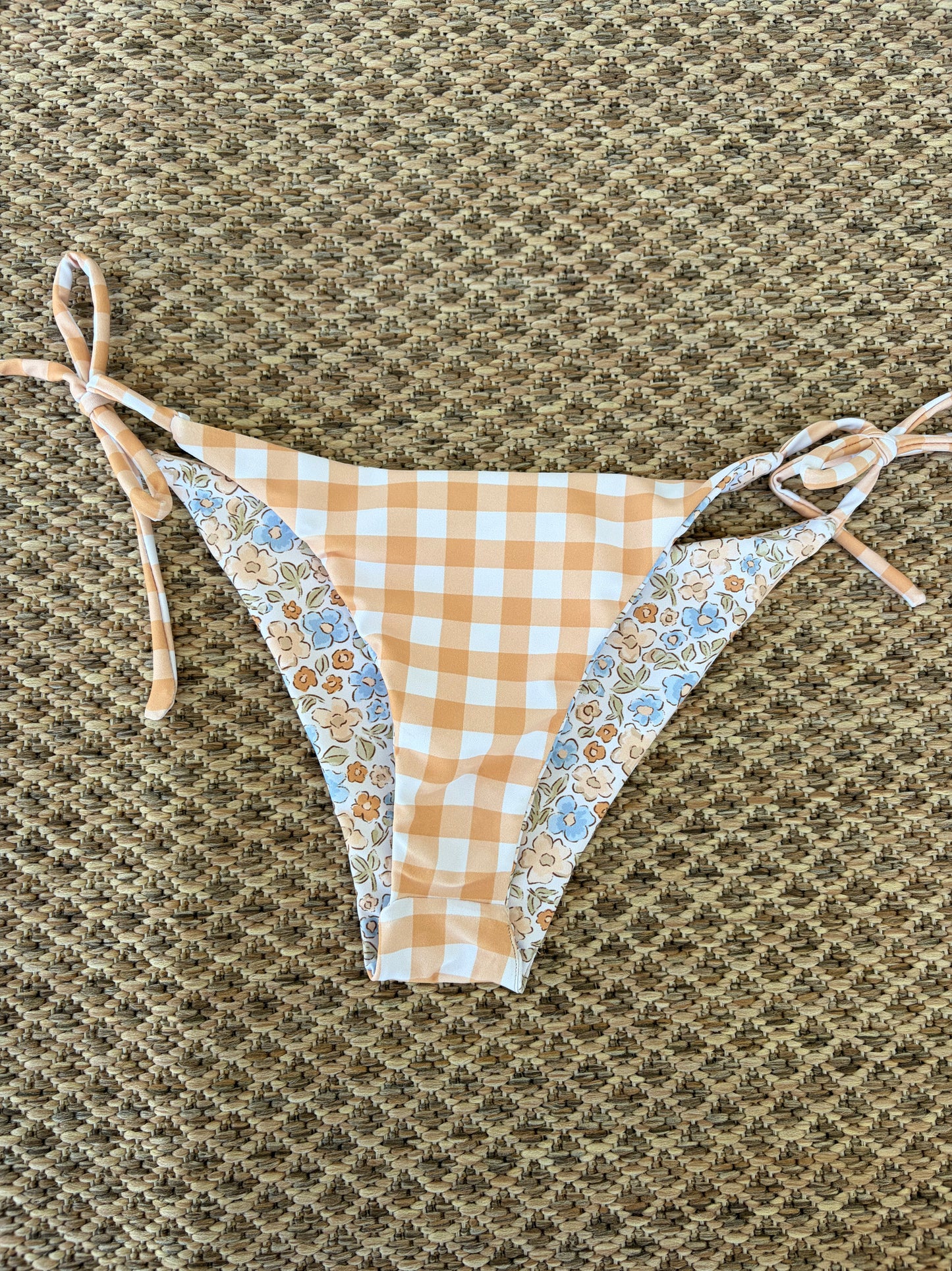Ditsy Floral x Copper Gingham Bella Bottoms