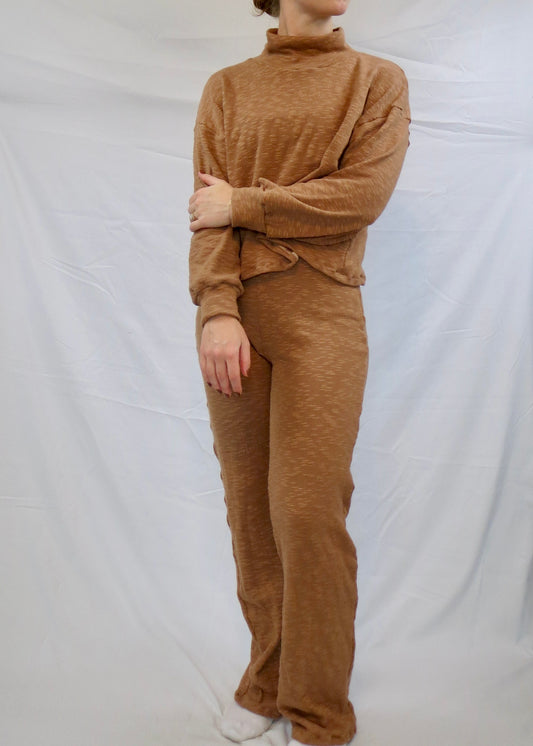 The Everyday Mock Neck Slub Knit Set