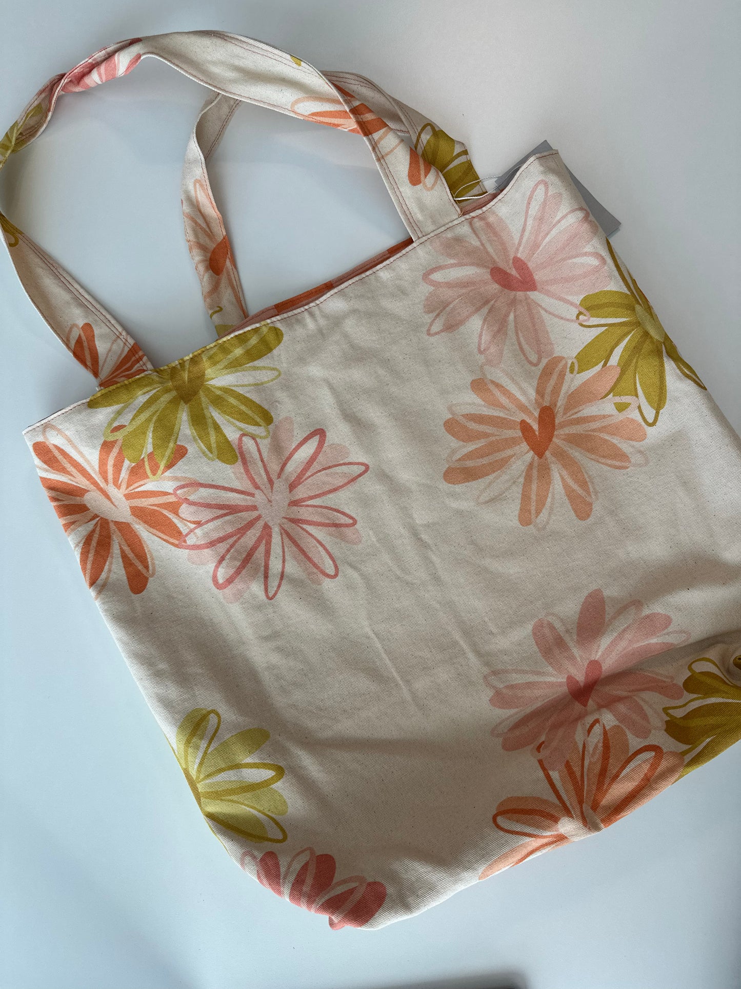 Bright Retro Large Tote Bag