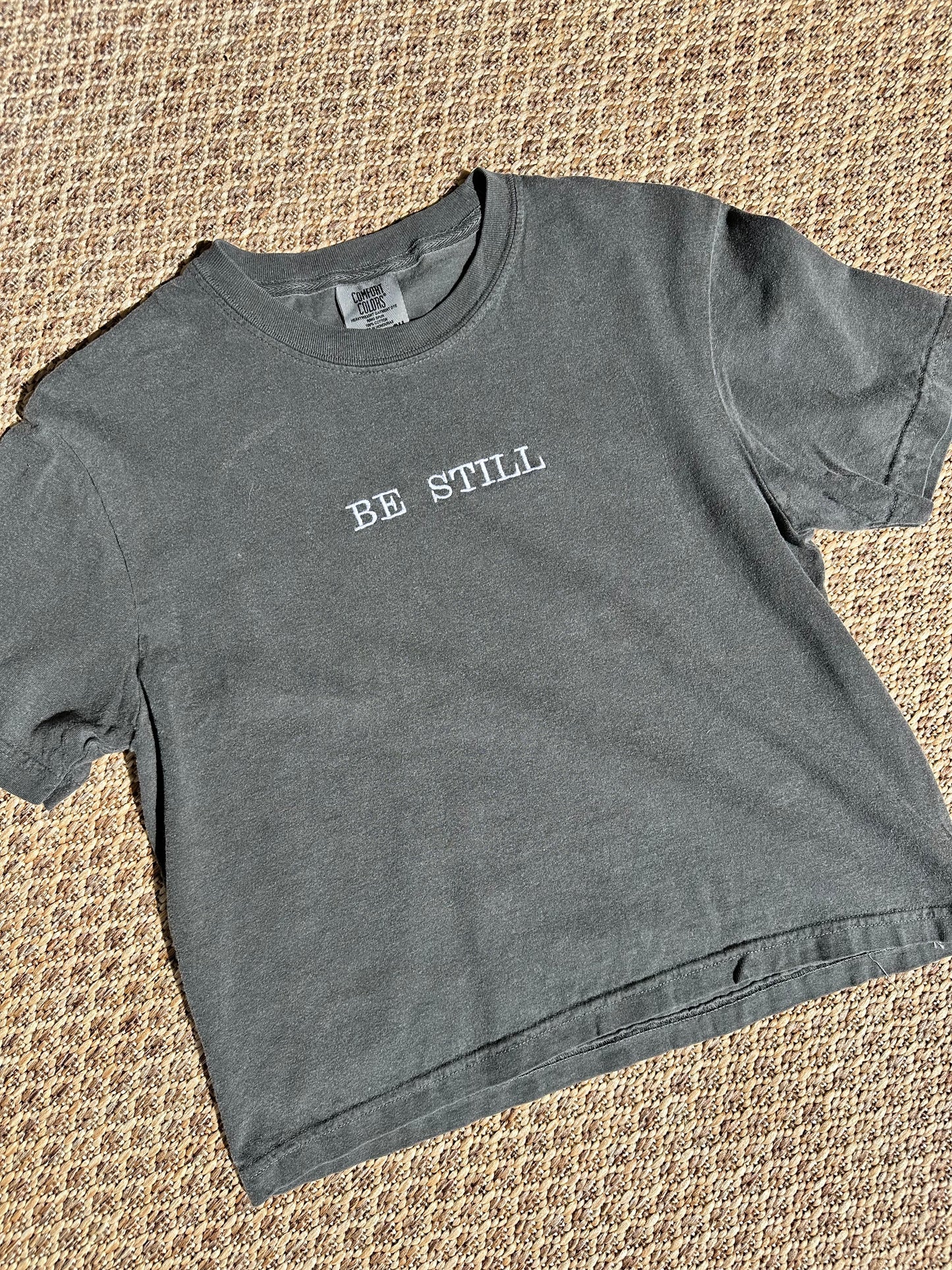 Be Still Embroidered Boxy Tee