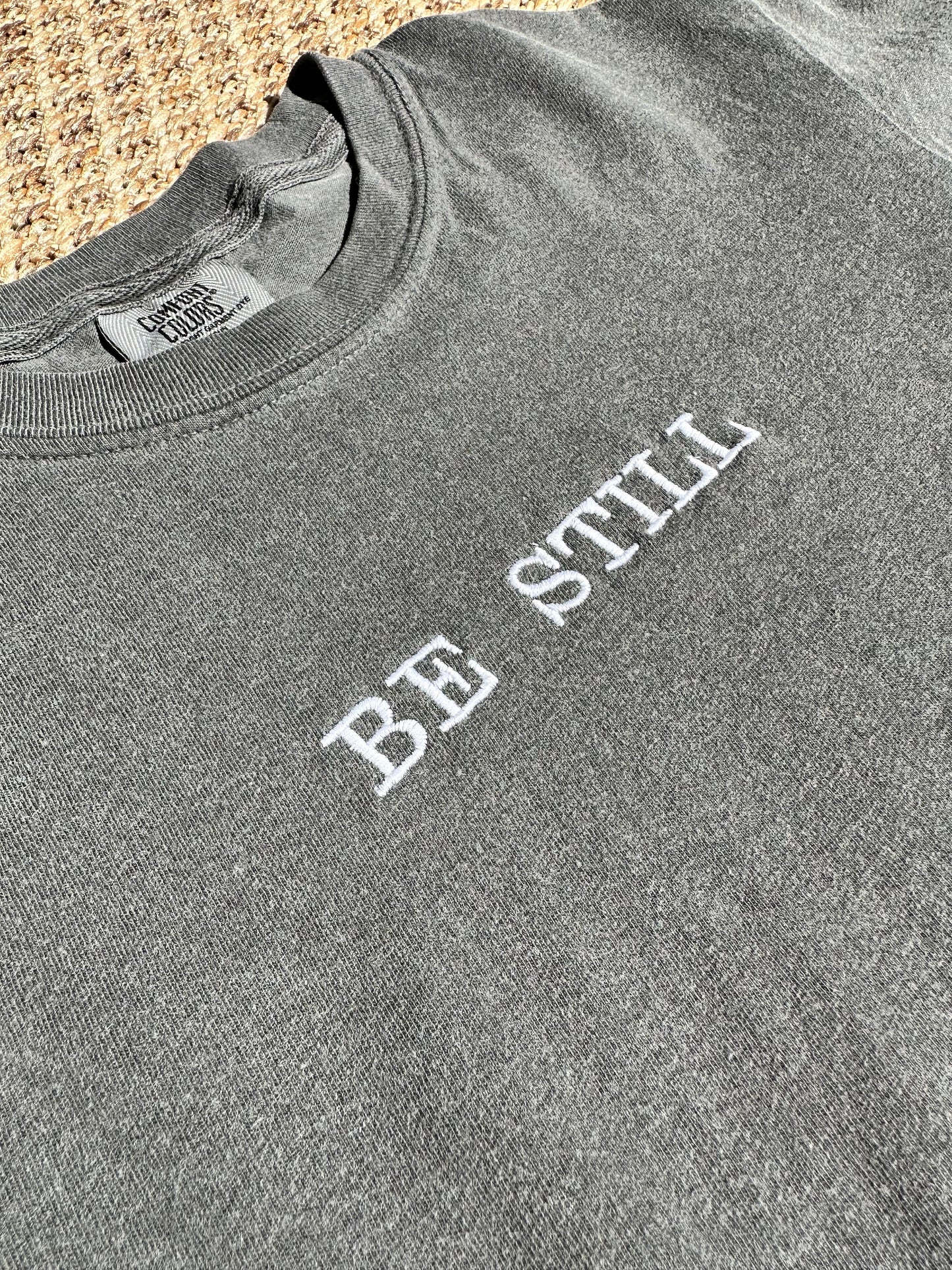 Be Still Embroidered Boxy Tee