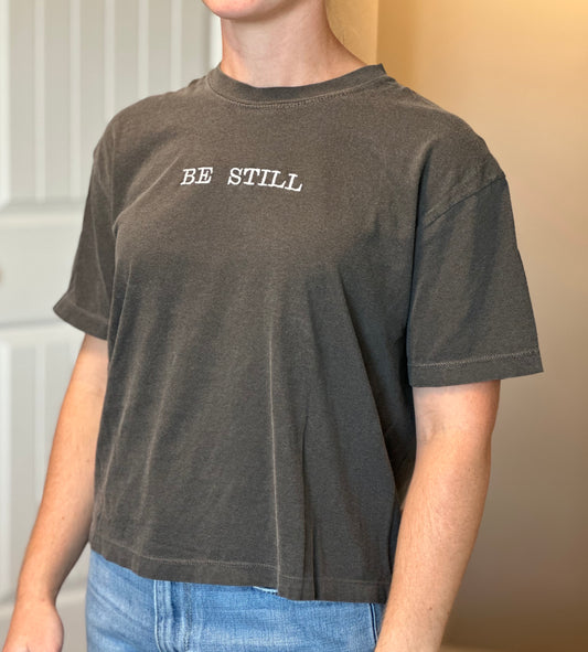 Be Still Embroidered Boxy Tee