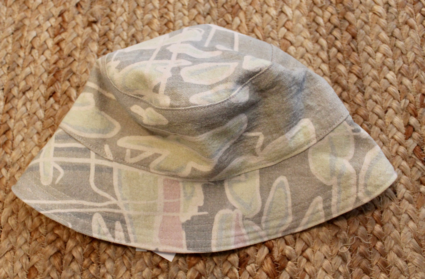 Small Water Lilly + Dusty Rose Bucket Hat