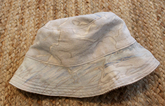 Small Pea Island + Stripe Bucket Hat