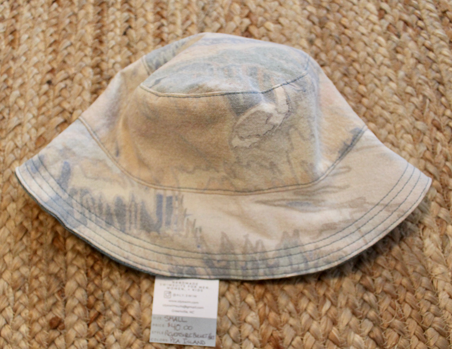 Small Pea Island + Blue Bucket Hat