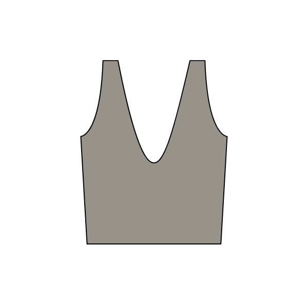 Square Neck Longline Performance Top