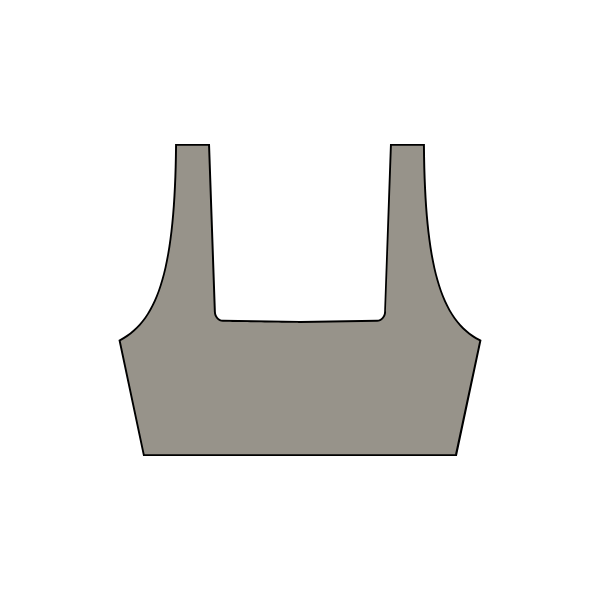 Square Neck Performance Sports Bra Wholesale